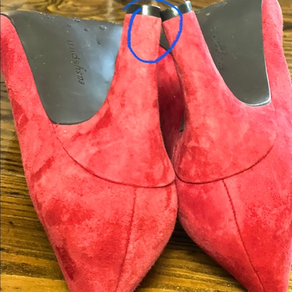 👠Anti Gravity Easy Spirit Red Suede Size 8W - Picture 7 of 8